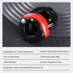 SEAMETAL Replaceable Bikes Hanging Bag Hook Multi-function ABS/Aluminum Motorcycle Hanger Hook Helmet Hooks for Motorcycle Bikes