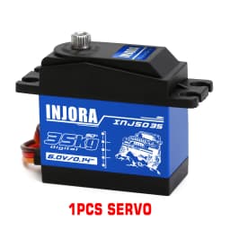 INJORA INJS025 INJS035 Digital Servo 25KG 35KG Large Torque Waterproof Servos for RC Car Crawler SCX10 Truck Robot Upgrade Parts