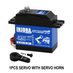 INJORA INJS025 INJS035 Digital Servo 25KG 35KG Large Torque Waterproof Servos for RC Car Crawler SCX10 Truck Robot Upgrade Parts