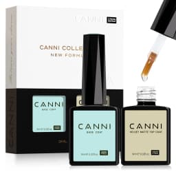 CANNI HEMA/TPO FREE 9ML Primer Base Coat Topcoat and Color Gel Polish Base Soak Off UV LED Fast Dry Nail Liquid Manicure Gel DIY