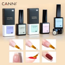 CANNI HEMA/TPO FREE 9ML Primer Base Coat Topcoat and Color Gel Polish Base Soak Off UV LED Fast Dry Nail Liquid Manicure Gel DIY