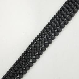 Natural Stone AA Quality Volcano Lava Round Loose Beads 15" Strand 4 6 8 10 12 14MM Pick Size For Jewelry Making
