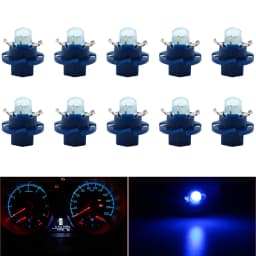 10PCS T5 B8.4D B8.3D B8.5D Led Bulbs COB Instrument Dashboard Side Indicator Lights LED Cluster Guage Light 12V Interior Light