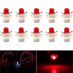 10PCS T5 B8.4D B8.3D B8.5D Led Bulbs COB Instrument Dashboard Side Indicator Lights LED Cluster Guage Light 12V Interior Light