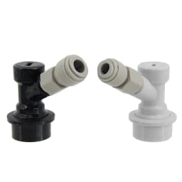 Ball Lock Gas & Beer Keg Disconnect with 8/9.5mm Push In Fitting Homebrew Draft Beer Corny Style Ball Lock Keg Dispenser