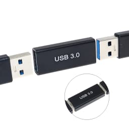 USB 3.0 Type A Female to A Female Connector Adapter AF to AF Coupler F/F Gender Changer Extender Converter for Laptop