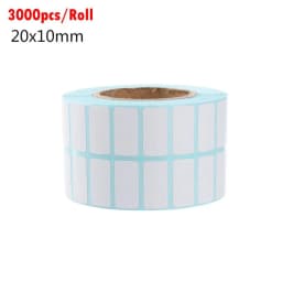 1000/700 Pcs White Adhesive Paper Thermal Label Sticker Paper Supermarket Price Blank Label Direct Print Waterproof Stickers