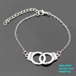 Personality Charm Women's Bracelet Heart Shape Bracelet Silver Color Alloy Girls Korean Sweet Cute Jewelry Pulseras Mujer Moda