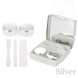 1PC contact lens case square travel portable solid color lens cover container holder storage soaking box fashion accessories