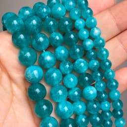 Wholesale Jades Chalcedony Beads Natural Stone Bedas for Jewelry Making Loose Spacer Round Beads DIY Necklace Bracelet 15inch
