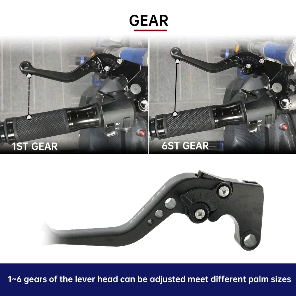 2025 Short Brake Clutch Lever For YAMAHA MT07 MT-07/Tracer 2013-2024 MT09 MT-09 SP Motorcycle Accessories Handles Lever MT 07 09