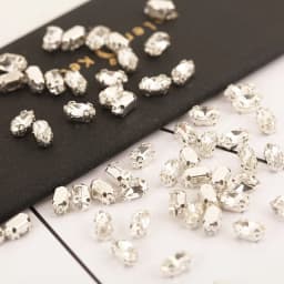 RESEN Sell at a loss 4X8/6x12/7x15mm Sliver Claw Horse Eye Crystal Stones Flatback Glass Rhinestones For Diy Garment Accessories