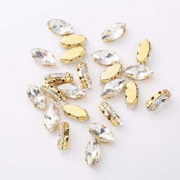 RESEN Sell at a loss 4X8/6x12/7x15mm Sliver Claw Horse Eye Crystal Stones Flatback Glass Rhinestones For Diy Garment Accessories