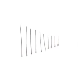 100 Pcs/Lot 15-50mm Stainless Steel Ball Head Pins Diy Handmade Jewelry Earrings Making Headpins Findings Accessories