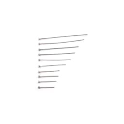 100 Pcs/Lot 15-50mm Stainless Steel Ball Head Pins Diy Handmade Jewelry Earrings Making Headpins Findings Accessories