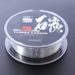 50M Super Strong 100% Fluorocarbon Fishing Line Carbon Fiber Leader Line Salt Sinking Line Pesca Multifilament Fishing Line