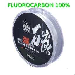 50M Super Strong 100% Fluorocarbon Fishing Line Carbon Fiber Leader Line Salt Sinking Line Pesca Multifilament Fishing Line