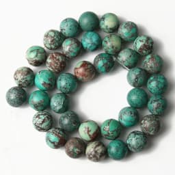 Natural Blue Howlite Turquoises Stone Round Loose Beads For Diy Bracelet Accessories Jewelry Making 15'' Strands 4/6/8/10/12mm