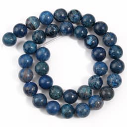 Natural Blue Howlite Turquoises Stone Round Loose Beads For Diy Bracelet Accessories Jewelry Making 15'' Strands 4/6/8/10/12mm