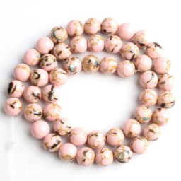 Natural Blue Howlite Turquoises Stone Round Loose Beads For Diy Bracelet Accessories Jewelry Making 15'' Strands 4/6/8/10/12mm