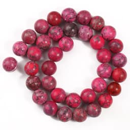Natural Blue Howlite Turquoises Stone Round Loose Beads For Diy Bracelet Accessories Jewelry Making 15'' Strands 4/6/8/10/12mm