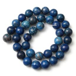 Natural Blue Howlite Turquoises Stone Round Loose Beads For Diy Bracelet Accessories Jewelry Making 15'' Strands 4/6/8/10/12mm