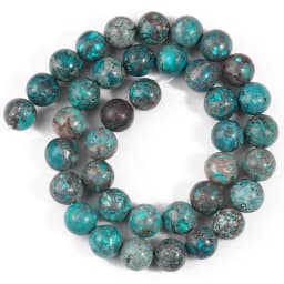 Natural Blue Howlite Turquoises Stone Round Loose Beads For Diy Bracelet Accessories Jewelry Making 15'' Strands 4/6/8/10/12mm