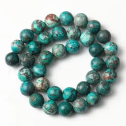 Natural Blue Howlite Turquoises Stone Round Loose Beads For Diy Bracelet Accessories Jewelry Making 15'' Strands 4/6/8/10/12mm