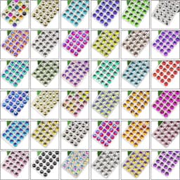Rivoli Sew on Rhinestones Round Beads Glass Crystal AB Sewing Rhinestone Appliques DIY Sewing Crystal Rhinestones for Needlework