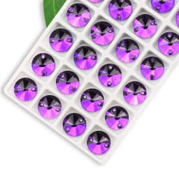 Rivoli Sew on Rhinestones Round Beads Glass Crystal AB Sewing Rhinestone Appliques DIY Sewing Crystal Rhinestones for Needlework