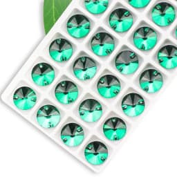 Rivoli Sew on Rhinestones Round Beads Glass Crystal AB Sewing Rhinestone Appliques DIY Sewing Crystal Rhinestones for Needlework