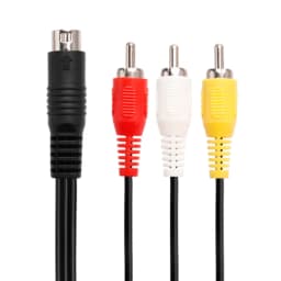 Cable for SEGA Mega Drive 2 AV Cable RCA Audio Video Cable Cord Replacement for SEGA Genesis 2