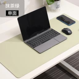 White Mousepad Portable Mouse Pad Large Gaming Waterproof Non-Slip PU Suede Desk Mat Computer Keyboard Desk Pad Mats
