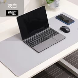 White Mousepad Portable Mouse Pad Large Gaming Waterproof Non-Slip PU Suede Desk Mat Computer Keyboard Desk Pad Mats