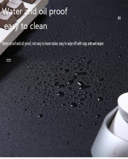 White Mousepad Portable Mouse Pad Large Gaming Waterproof Non-Slip PU Suede Desk Mat Computer Keyboard Desk Pad Mats