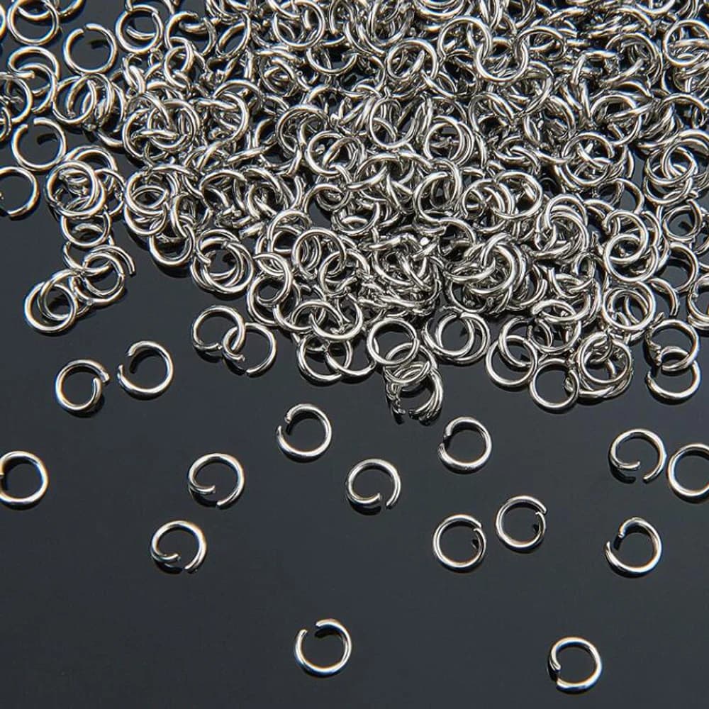 1000Pcs High Quality 4/5/6/7/8/9/10mm Stainless Steel Split Rings Open Jump Rings Connectors DIY For Jewelry Making Findings