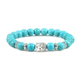 Reiki Tiger Eyes Beaded Buddha Bracelet Natural Stone Bracelet Elastic Rosary Men Women Prayer Charm Yoga Jewelry Gift Pulseras
