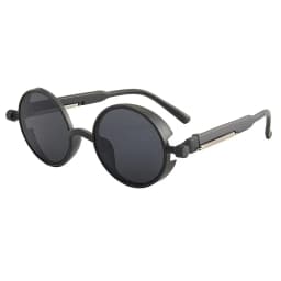 Classic Gothic Steampunk Sunglasses Luxury Brand Designer High Quality Men Women Retro Round Pc Frame Sunglasses For female male