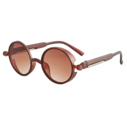 Classic Gothic Steampunk Sunglasses Luxury Brand Designer High Quality Men Women Retro Round Pc Frame Sunglasses For female male