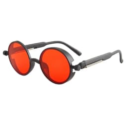 Classic Gothic Steampunk Sunglasses Luxury Brand Designer High Quality Men Women Retro Round Pc Frame Sunglasses For female male