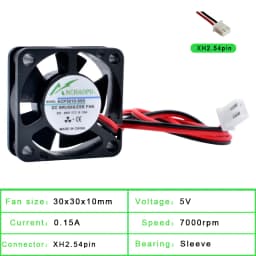 ACP3010 3cm 30mm Fan 30x30x10mm DC5V 12V 24V 2 Wires 2pin Miniature and Ultra-thin Cooling Fan for USB Router 3D Printer