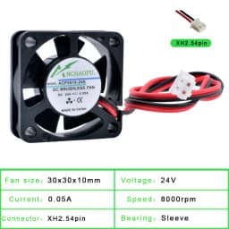 ACP3010 3cm 30mm Fan 30x30x10mm DC5V 12V 24V 2 Wires 2pin Miniature and Ultra-thin Cooling Fan for USB Router 3D Printer