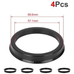 4Pcs/Set Automotive Car Plastic Wheel Hub Centric Rings Center Hubrings Bore 73.1-57.1 66.6-57.1