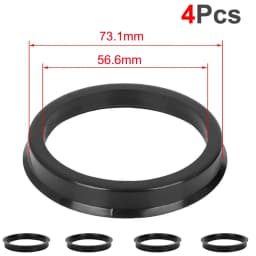 4Pcs/Set Automotive Car Plastic Wheel Hub Centric Rings Center Hubrings Bore 73.1-57.1 66.6-57.1