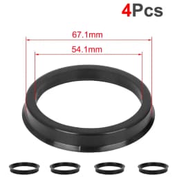 4Pcs/Set Automotive Car Plastic Wheel Hub Centric Rings Center Hubrings Bore 73.1-57.1 66.6-57.1