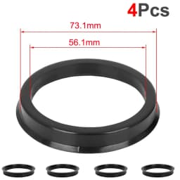 4Pcs/Set Automotive Car Plastic Wheel Hub Centric Rings Center Hubrings Bore 73.1-57.1 66.6-57.1