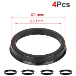 4Pcs/Set Automotive Car Plastic Wheel Hub Centric Rings Center Hubrings Bore 73.1-57.1 66.6-57.1