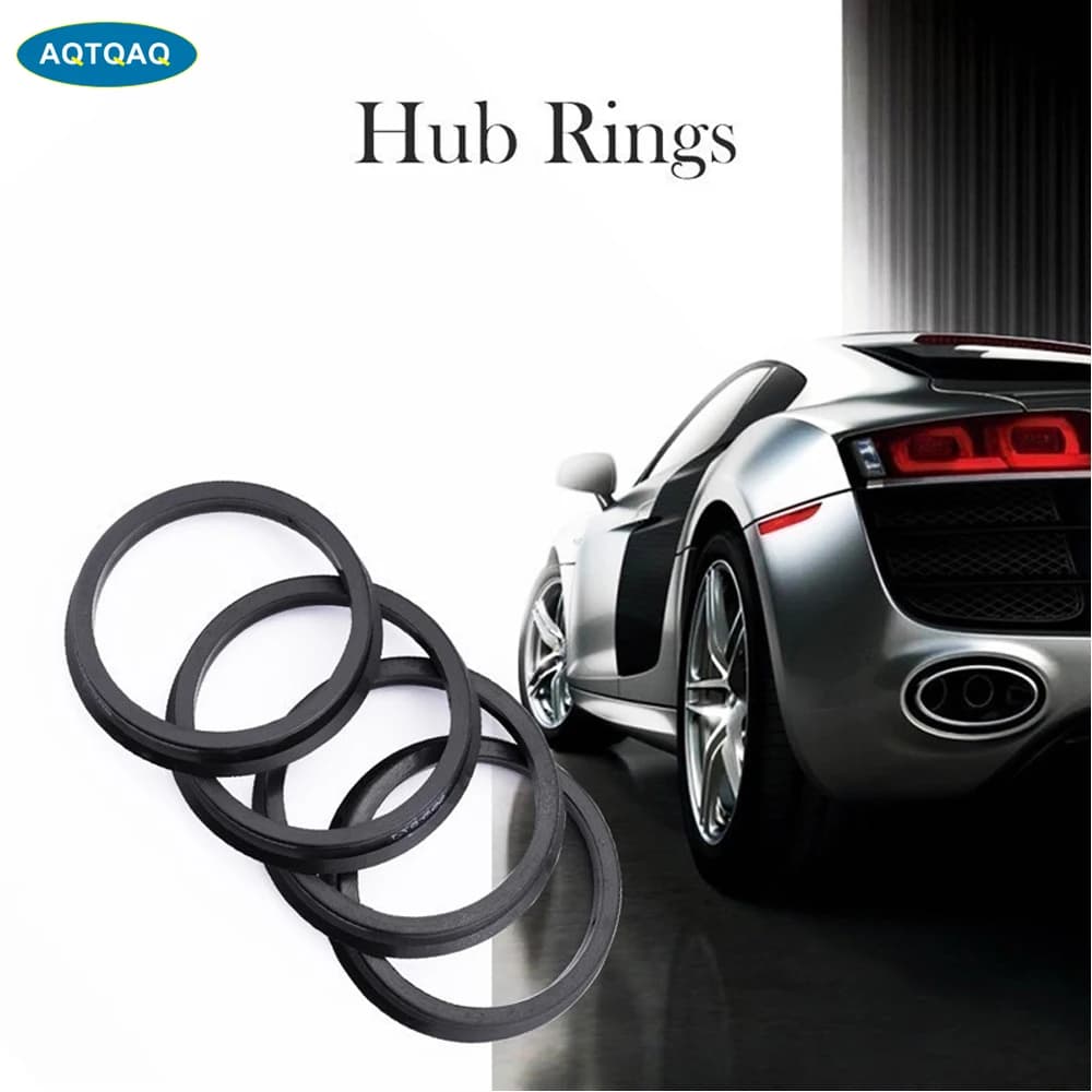 4Pcs/Set Automotive Car Plastic Wheel Hub Centric Rings Center Hubrings Bore 73.1-57.1 66.6-57.1
