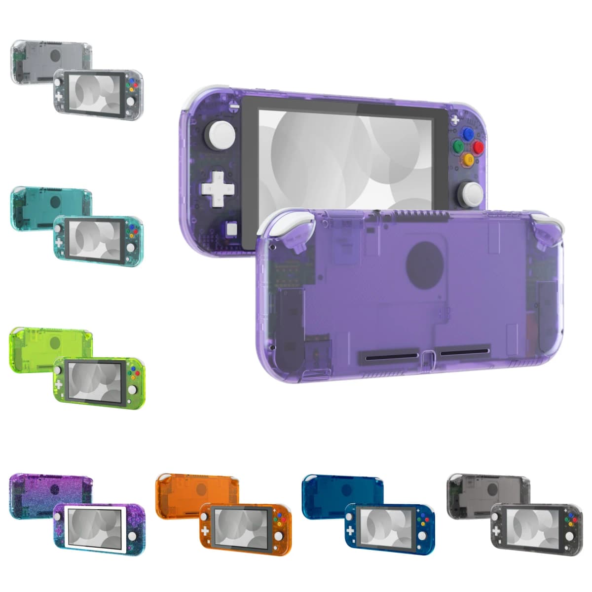 eXtremeRate Replacement Handheld Controller Housing Custom Shell with Screen Protector & ABXY Buttons for Nintendo Switch Lite
