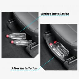 TEKSY 2 PCS For Tesla New Model Y 2025 2026 Launch Juniper Front Seats Under Seat Drawer TPE Storage Box